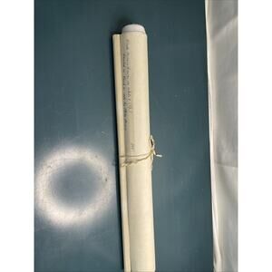 Vintage 1969 Abstract Chinese “Black Banana Leaves” White On Blue Silk Art